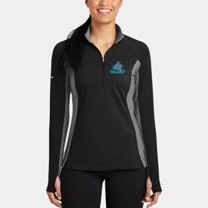 Ladies Sport Wick ® Stretch Contrast 1/2 Zip Pullover Thumbnail