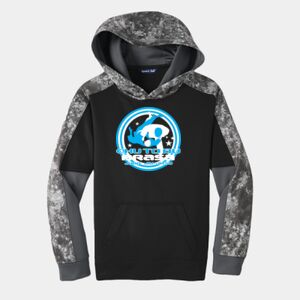Youth Sport Wick ® Mineral Freeze Fleece Colorblock Hooded Pullover Thumbnail
